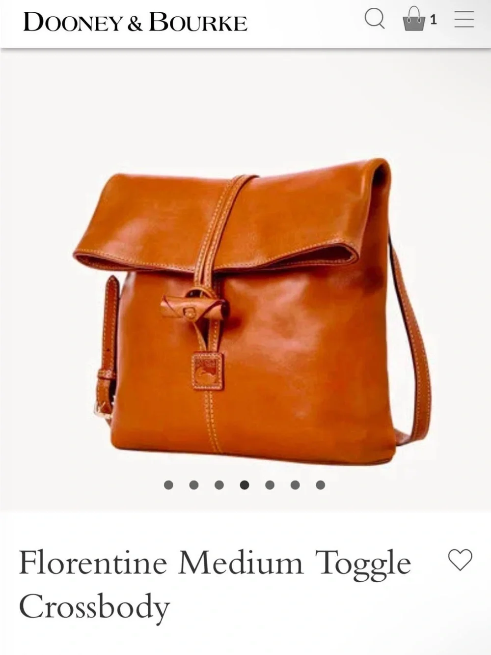 DOONEY AND BOURKE FLORENTINE MEDIUM TOGGLE CROSSBODY PURSE - Picture 4 of 12